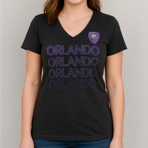 MLS Orlando City Grey & Purple Tee Large